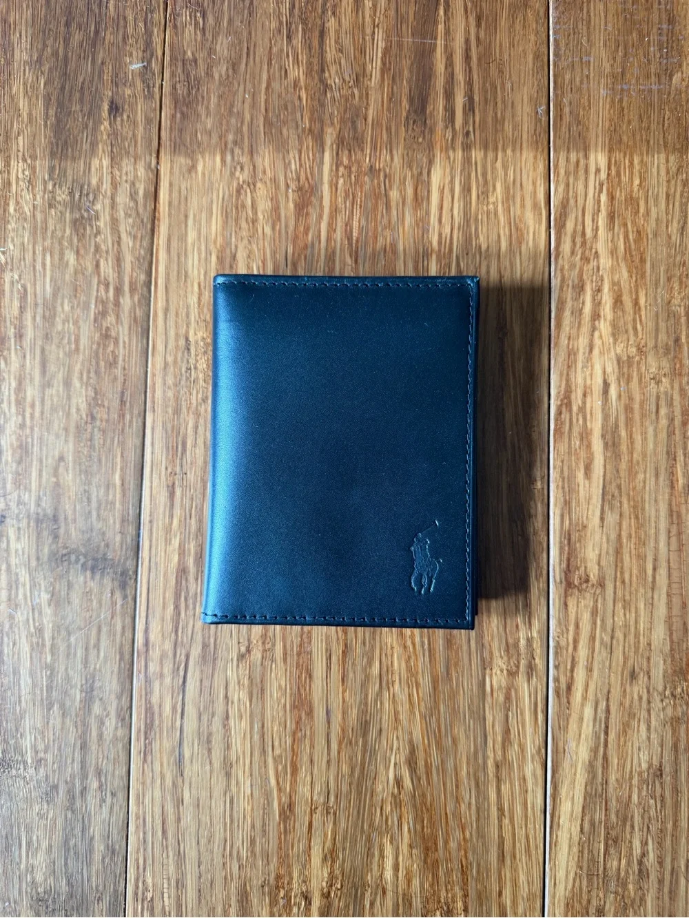 Unused Polo by Ralph Lauren Black Leather Bifold Wallet
